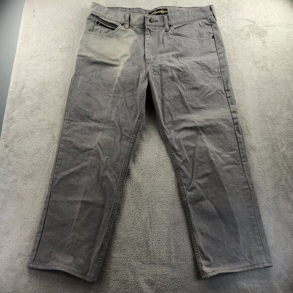 Lee Mens Jeans Size 38x29 Straight Leg Claassi Regular Fit Super Comfort Gray - Picture 12 of 13